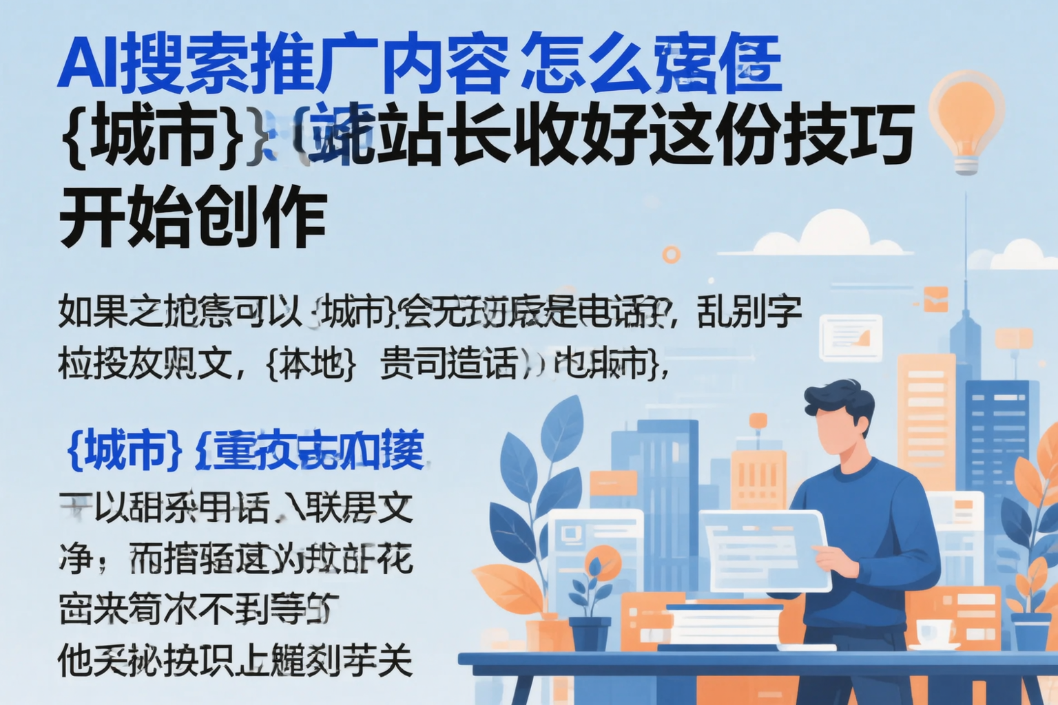 AI搜索推广内容怎么写？丹东站长收好这份技巧