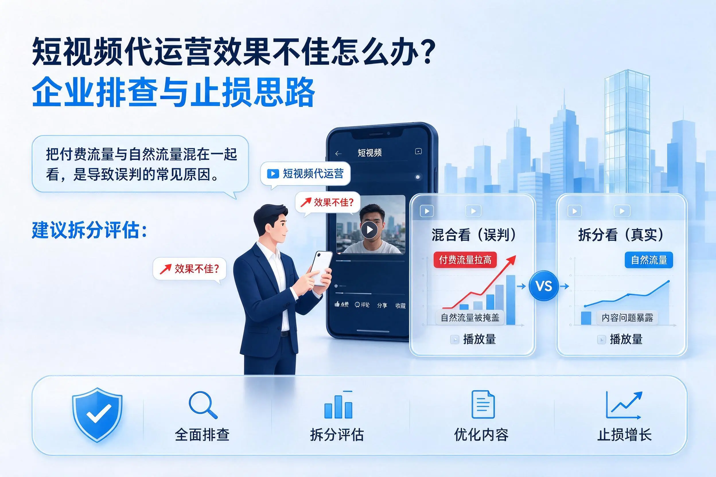 短视频代运营效果不佳怎么办?丹东企业排查与止损思路
