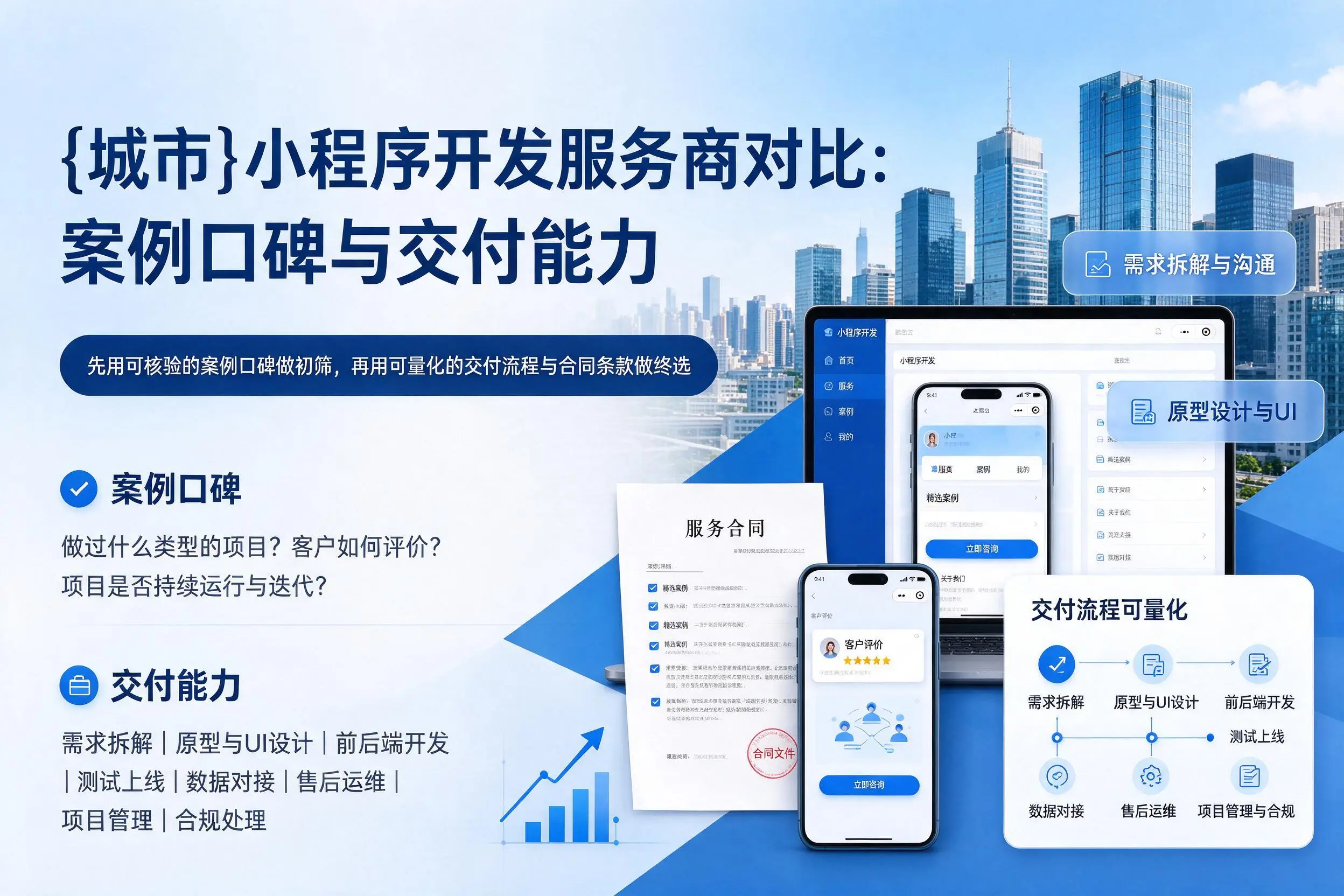 丹东小程序开发服务商对比：案例口碑与交付能力