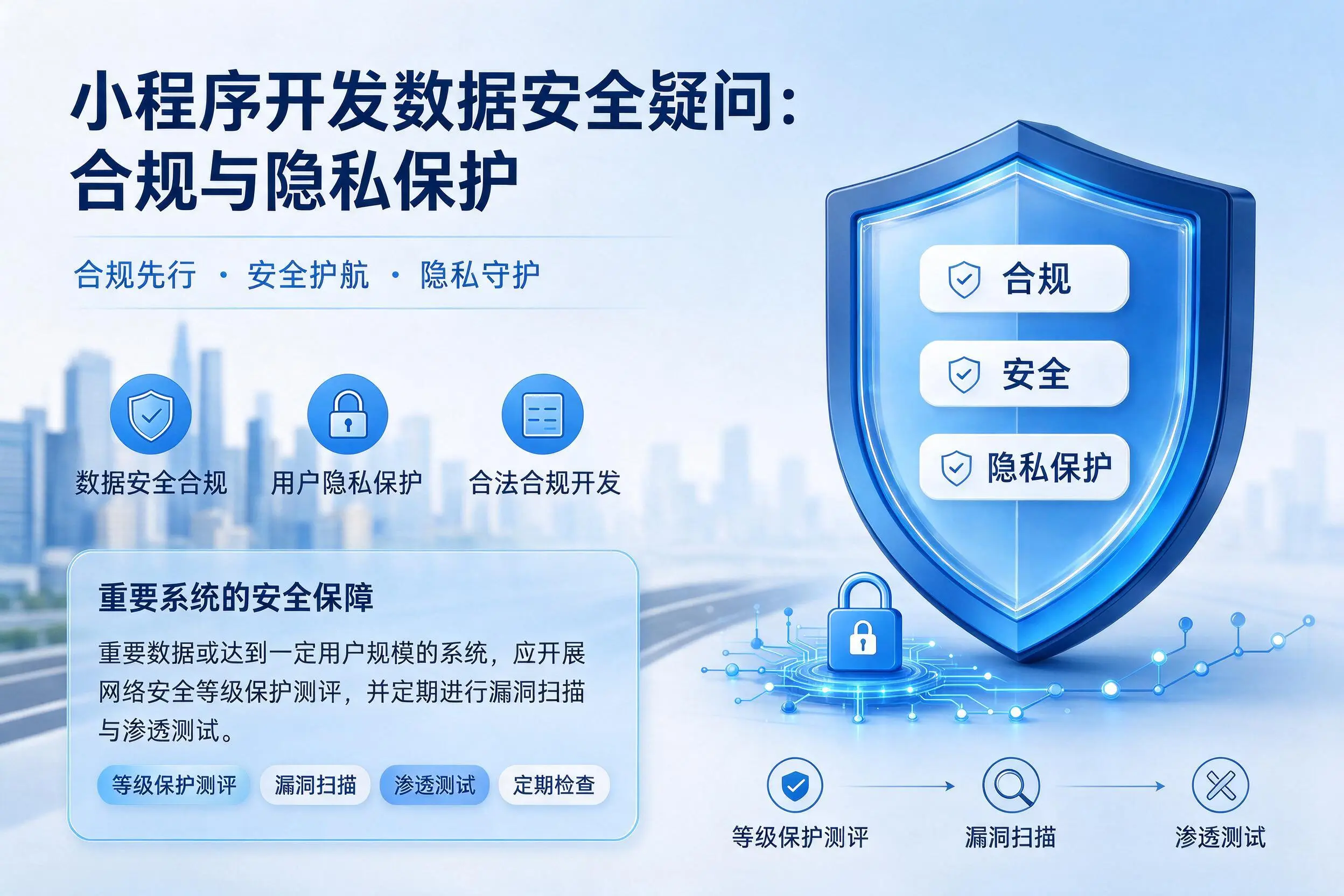 丹东小程序开发数据安全疑问：合规与隐私保护