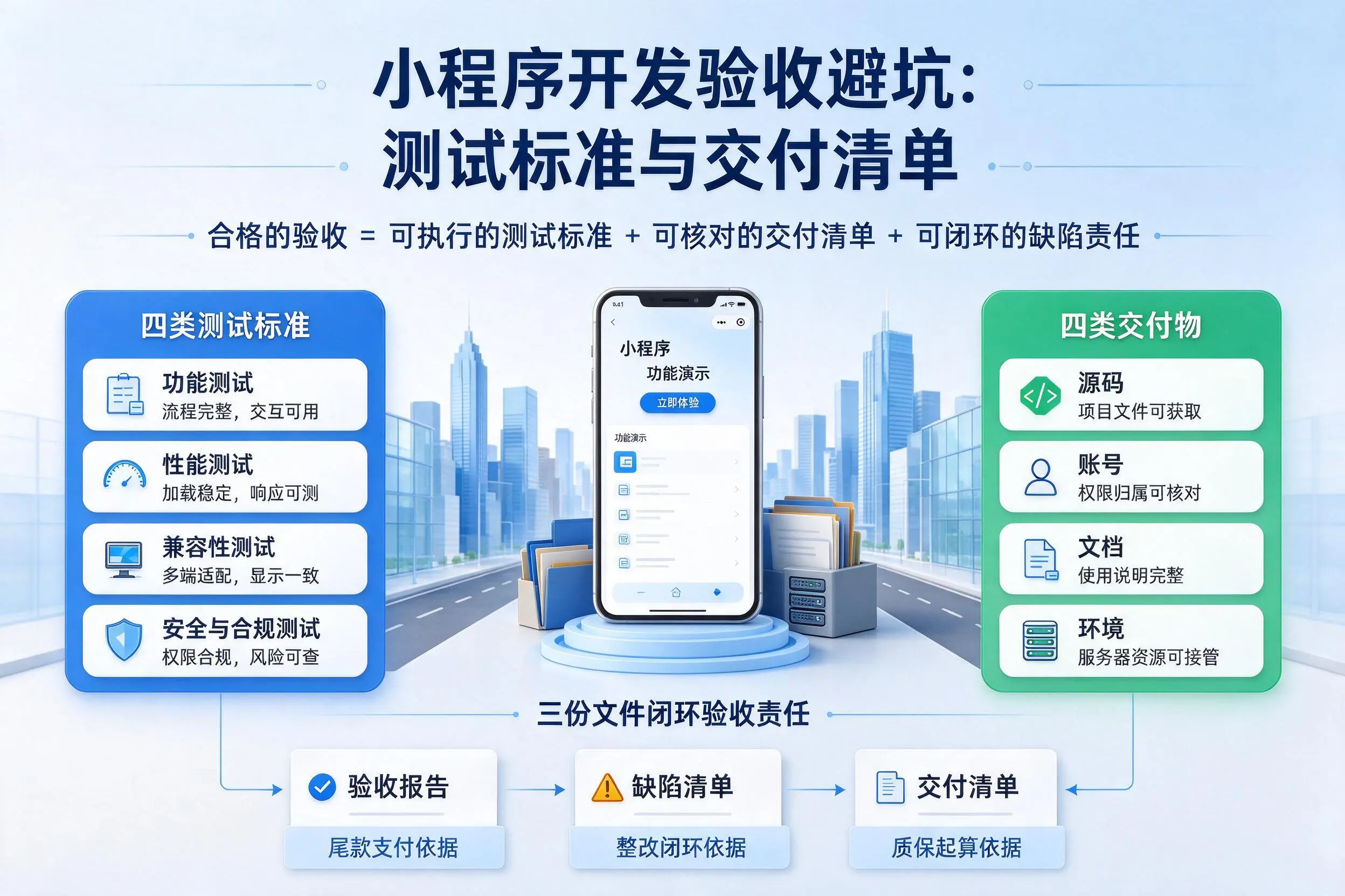 丹东小程序开发验收避坑：测试标准与交付清单