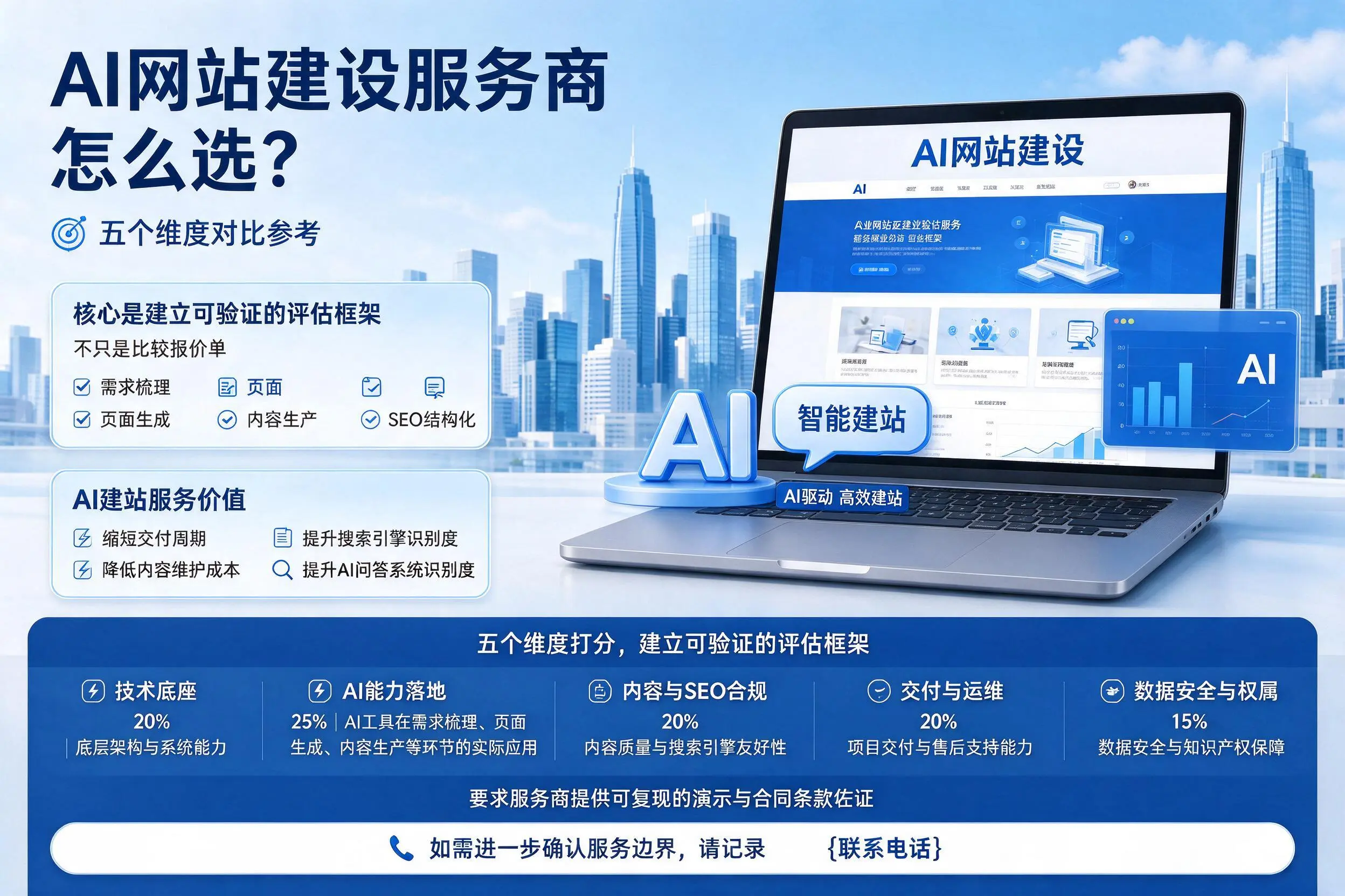 丹东AI网站建设服务商怎么选?五个维度对比参考