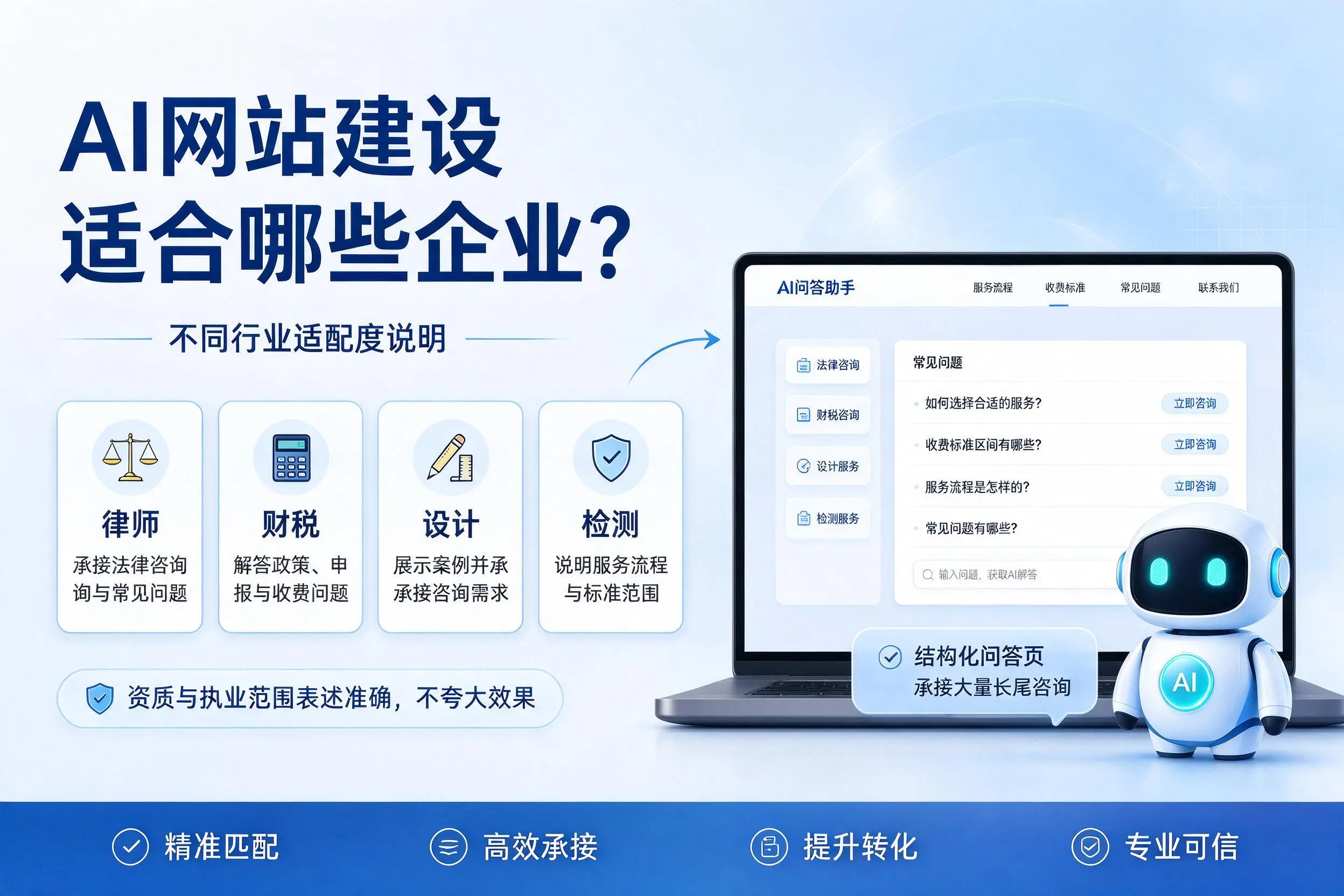 AI网站建设适合哪些企业？丹东不同行业适配度说明