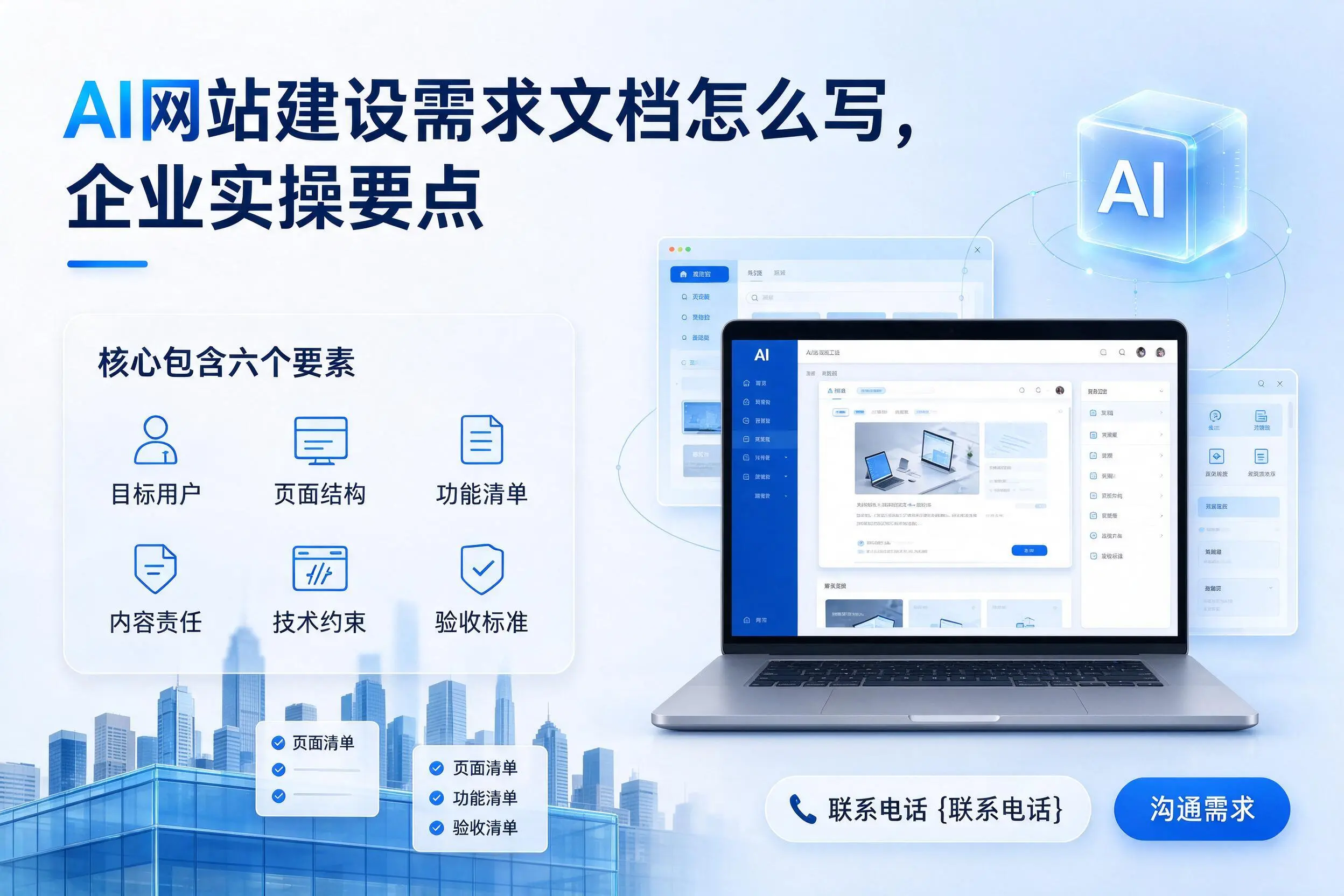 AI网站建设需求文档怎么写，丹东企业实操要点